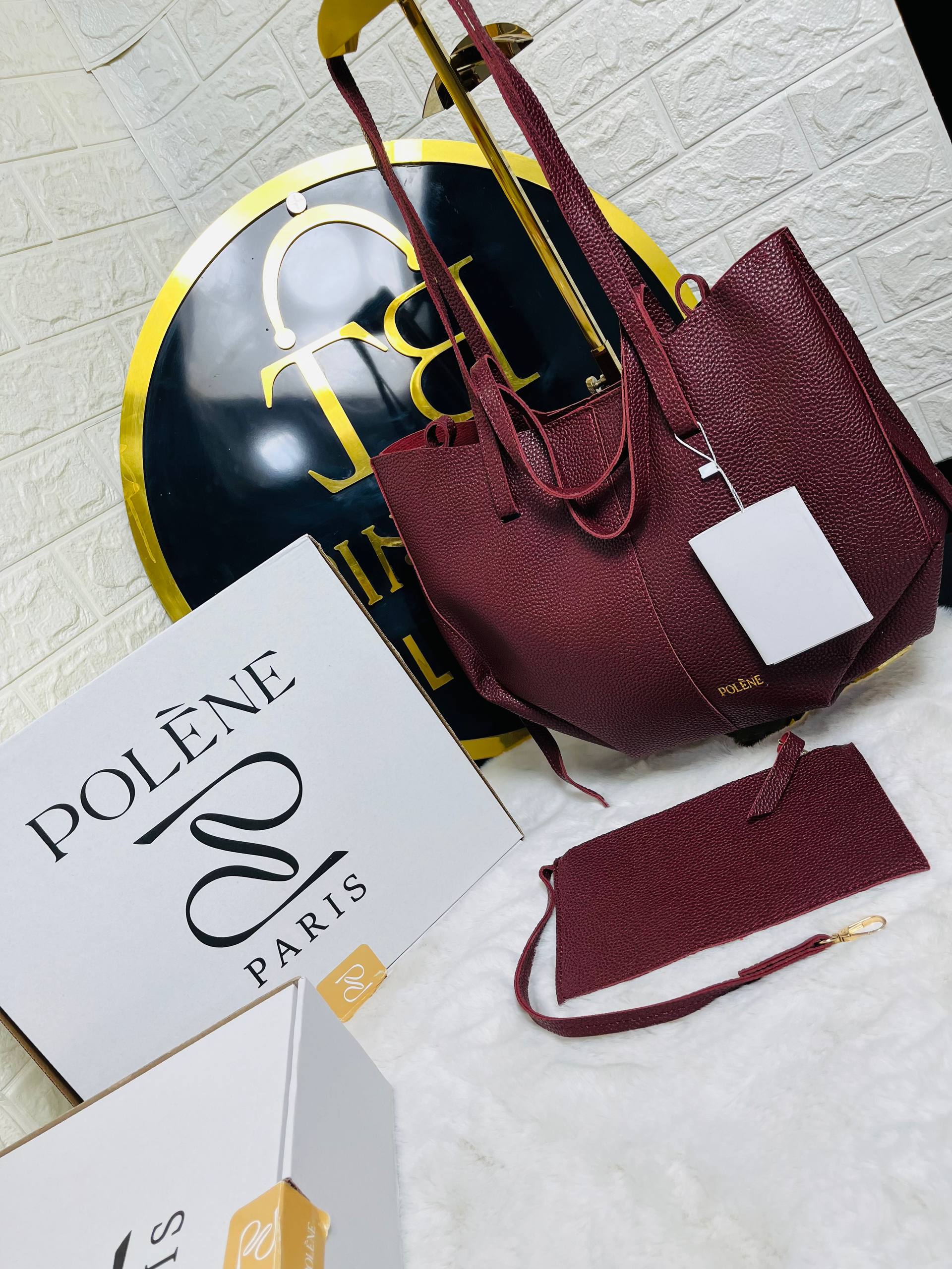 Sac Polène Femme 2 Pièces – Sac à Main + Pochette