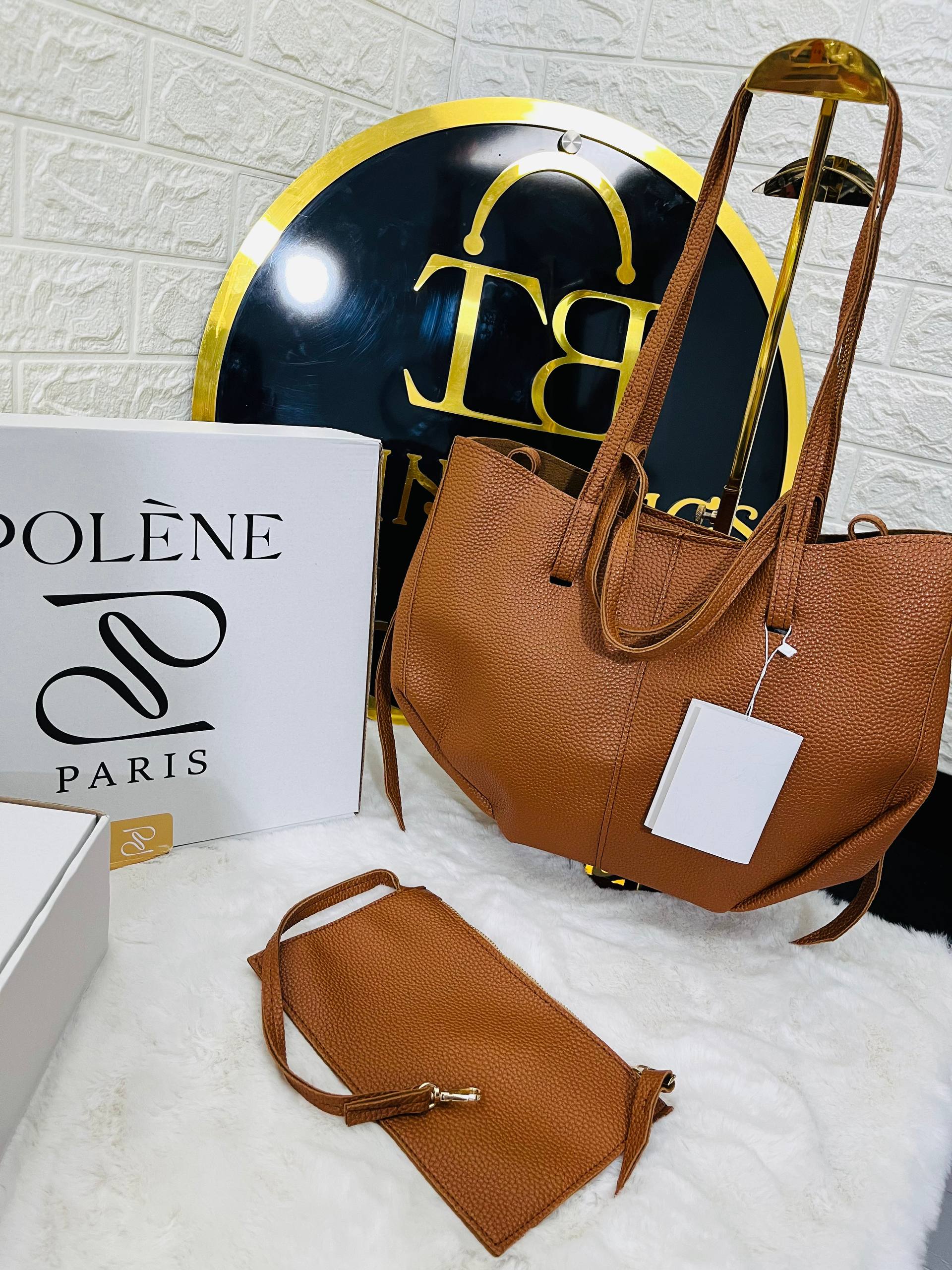 Sac Polène Femme 2 Pièces – Sac à Main + Pochette