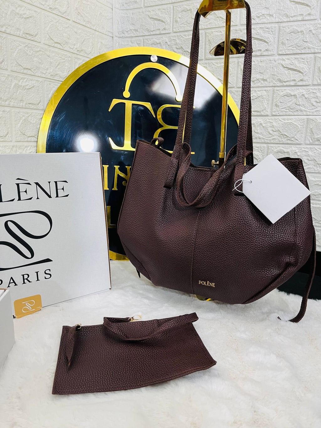 Sac Polène Femme 2 Pièces – Sac à Main + Pochette